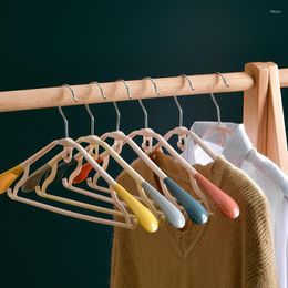 Hangers 5pcAdult Wide Shoulder Non-slip Coat Hanger Clothes Drying Rack Multifunction Plastic Storage