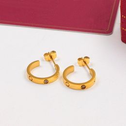 designer Jewellery 18k gold plated earring deluxe designr jewellery women exclusive silver earring luxury jewelery for party designr stud accessories set gift