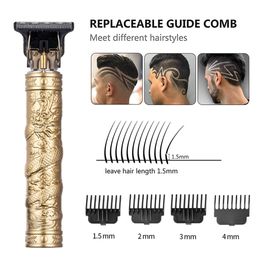 Hair Trimmer T9 Clipper Professional Electric Shaver 0mm Men s USB Rechargeable for Men 230809