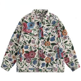 Men's Jackets Autumn Men Cargo Bomber Jackets Hip Hop Special Flower Windbreaker Streetwear Harajuku Fashion Casual Outerwear Coats 230808