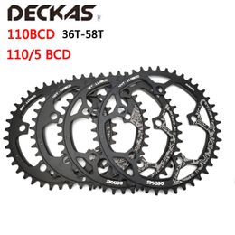 Bike Groupsets Deckas 1105 BCD 110BCD Road N Wide Chainring 36T58T Chainwheel For shimano sram Bicycle crank Accessories 230808