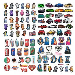 Charms Fast Delivery Pvc Cartoon Shoe Decoration Buckle Fashion Accessories Fit Bracelet Wristband Button Part Gift Drop Jewellery Findi Dh7R3