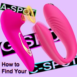 EggsBullets Clitori UShape Stimulate Massager Powerful Sucking Vibrator Kit Nipple G Spot Sucker Erotic Stimulator Women Masturbator Female 230808