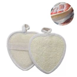 Natural Loofah Mat Bath Brush Sponge Body Exfoliating Back Rubbing Massage Towel Hanging Cleaning Brushes NEW