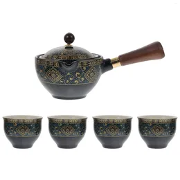 Dinnerware Sets Side Handle Tea Maker Vintage Set Pot Practical Kettle Portable Teakettle Handheld Teapot Home