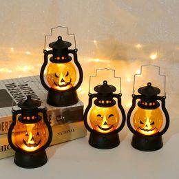 Candles Halloween decorative atmosphere light arrangement ornaments creative small oil lamp electronic candle handheld pumpkin 230808