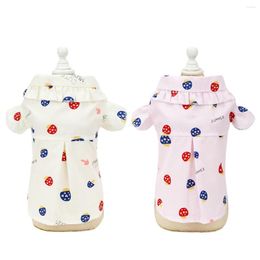 Dog Apparel Small Pet Spring Summer Shirt Vest Clothing Mushroom Pattern From S To XXL Puppy Dogs Costume Coat