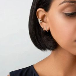 Hoop Earrings Gold Color High Polished Mini Hoops Oval Shaped Geometric Small Multi Piercing Girl Women Huggie Earring