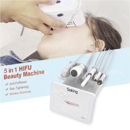 5 em 1 7D Hifu 20000 Shots Vmax Antiaging Ultrasound Olhos/Pescoço/Face Lift Rf Microagulhamento Rejuvenescimento da Pele Rejuvenescimento da Pele Vaginal Aperto Removedor de Rugas Máquina de Emagrecimento Corporal