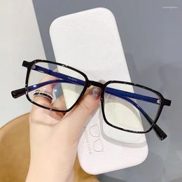 Sunglasses 1PC Fashionable Square Frame Blue Anti Light Glasses Women Men Retro Style Decorative