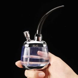 Multi-Style Water Smoking Pipe Shisha Hookah Cigarette Bottle Holder Metal Tube Philtre Tar Smoking Tool for Men HKD230809