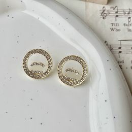 Designer Earrings Brand Letter Stud Luxury Diamond Earrings Wedding Party Gift Fashion Women Jewellery Mixed Style