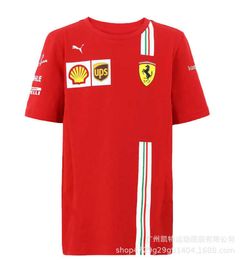 Xwcf 2023 Men's T-shirt Is Suit for Formula One Racing Team New Speed Droop Motorcycle Round Neck Summer Sports Breathable Quick Drying