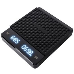 Measuring Tools Digital Food Scale Rechargeable Coffee Weigh Precision Timer Kitchen Abs Espresso 230808