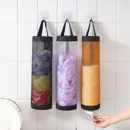 Storage Bags Kitchen Artifact Plastic Bag Bin Wall Mounted Shoe Cover Hanging