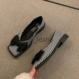 Dress Shoes Autumn New Comfortable Ladies Flat Shoes Personality Square Toe Shallow Mouth Slip-on Loafers Ladies Casual Shoes Mocasines J230808