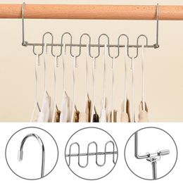 Hangers Household Creative Hanger Metal Foldable Swivel Home Clothes Storage