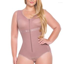 Women's Shapers Women Tummy Control Shapewear Full Body Shaper Postpartum Open Crotch Fajas Flatten Abdomen Bodysuit