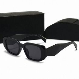 Occhiali da sole rettangolari Symbole PR 17WSF 10ZS designer per donna occhiali da sole uomo donna lusso Rosa nero Marmo Giallo Occhiali classici xx