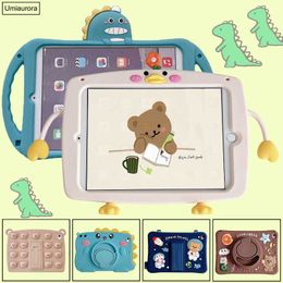 Cartoon Kids Case For Lenovo Tab Xiaoxin Pad 10.6 TB-128FU P11 Plus TB-J606F TB-J607F 2nd 11.5 inch TB-350FU Stand Silicon Cover HKD230809