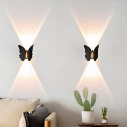 Wall Lamp LED Butterfly Nordic Outdoor Waterproof Lights Modern Minimalist Indoor Light Living Room Bedroom Hallway Decor