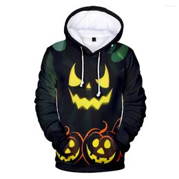 Men's Hoodies Fall/winter Fashion Hoodie Topt Halloween Pumpkin Head Casual Street Blazer Men's/boys O-neck 3D Prin