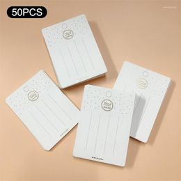 Jewellery Pouches 50PCS White Cute Hairpin Card Trinket Packaging Hair Display Cardboard Clip