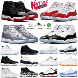 Jump man 11 Basketball Shoes mens womens Cherry 11s Cool Grey Cement DMP Bred Low Midnight Navy 25th Anniversary Sports Trainers Sneakers With Box