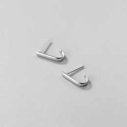 Stud Earrings 925 Sterling Silver Women Ear Simple Hook Design Small Earring Jewerly Gifts