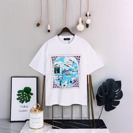 Men's T Shirts Summer Solid Shirt Men Women Causal Short Sleeve O-neck Loose Prints T-shirt Male High Quality Breathable Classical Tops