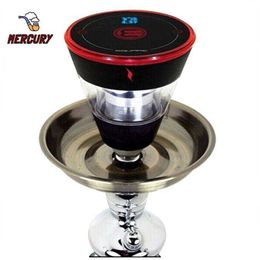 MERCURY Arab Hookah E-Head Heating Chamber Rechargeable Carbon Stove Oil Burning Smokeless Shisha Charcoal Chicha Bowl Set HKD230809