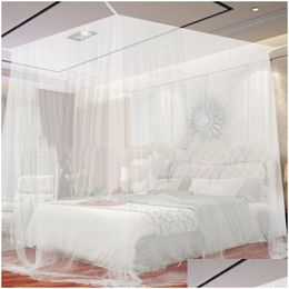 Mosquito Net D2 Four Corner Outdoor Cam Canopy With Storage Bag Insect Tent Protection Bedroom Fl Netting Drop Delivery Home Garden Te Dhhid