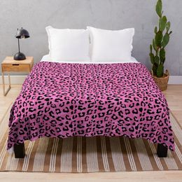 Blankets Pink Cheetah Skin Print Throw Blanket Soft Plush Plaid Kid'S Blanket 230809