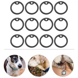 Dog Collars 12 Pcs Mens Caps Hats Dogtag Silicone Silencers ID Card Pet Man