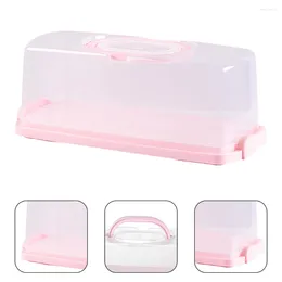 Plates Bread Storage Box Bead Holder Toast Kitchen Case Keeper Plastic Container Travel