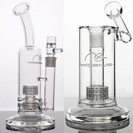 Smoking Recycler Pipe Glass Water Bongs Bubbler Pipes Matrix Oil Rig Hookahs Dual Tyre Philtre System Smoke Accessories 18mm