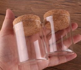 wholesale Packaging Bottles 12pcs 50ml size 47*60mm Test Tube with Cork Stopper Spice Bottles Container Jars Vials DIY Craft LL