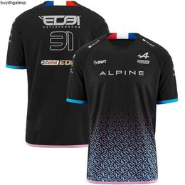 Lj31 2023 Formula One Men's Fashion T-shirts F1 Racing Team New Alpine Driver 3d