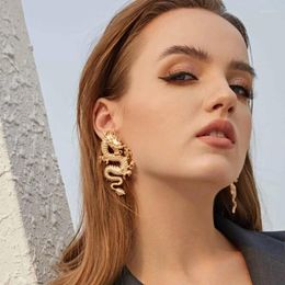 Stud Earrings 6 Pair /lot Fashion Jewelry Metal Trendy Dragon Earring For Women