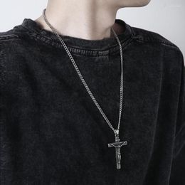 Pendant Necklaces Aesthetic Goth Cross Necklace For Women Men Vintage Chain Choker Accessories Wedding Jewellery Gifts
