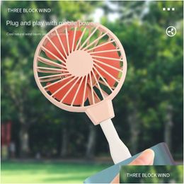 Other Home Garden Mini Fan Usb Powered Portable Cooling Cute Travel Outdoor Indoor Summer Computer Power Supply Standing Gift For Dh4Me