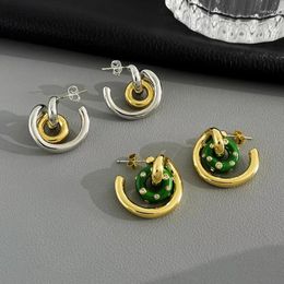 Stud Earrings Timeless Wonder Fancy Zircon Geo Enamel For Women Designer Jewelry Luxury French Gift Goth Date Top Rare Mix 4238