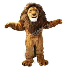 Animal Costume Power Lion Mascot Clothing walking cartoon Apparel Halloween Christmas Birthday party