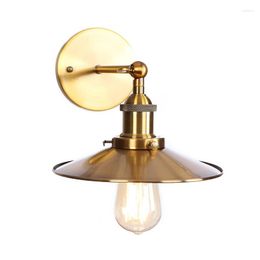Wall Lamps Homhi Gold Luxury Retro Lamp Old-Fashioned Modern Home Decoration Iron Metal HWL-519