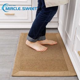 Anti Slip Kitchen Mat Floor Carpet Absorb Oil Kitchen Rugs Doormat Long Hallway Runner Rug Bath Mat Entrance Easy To Clean Mats HKD230809