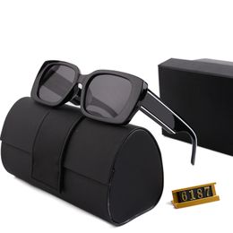 Rectangular sunglasses designer sun glasses for women Elastic Series Eyewear regular version wide mirror legs big letter logo Simple and stylish mens black glasses