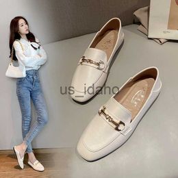Dress Shoes 2023 New Women Shoes Ladies Flat Fashion Vintage British Leather Oxford Loafers Size 44 Comfy Casual Shallow Flats Gold J230808