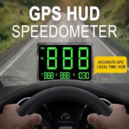 Car Video Large Screen 4 5 GPS Speedometer Digital Speed Display Over Speeding Alarm System Universal For Bike Motorcycle Tr204K