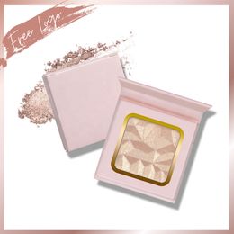 Body Glitter Customize Printed Single Highlighter Diamond Palette Private Label Makeup No Face Cheek Pressed Powder Glow Kit 230808