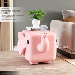 Decorative Objects Figurines Home Decor Sculptures Decoration Accessories Elephant Coffee Table Floor Ornaments Living Room Resin Animal Statues 230809